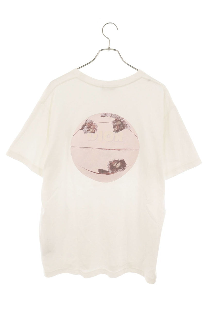 DIOR CD Logo T-Shirt White Pink Size M