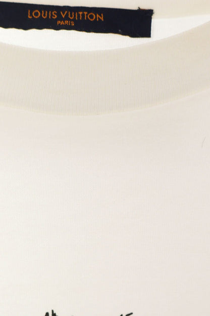 LOUISVUITTON 20AW LV Stitch Design T-Shirt White Size L