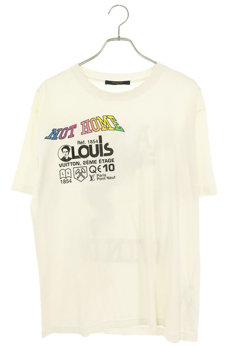 LOUISVUITTON 19SS Kansas Wind Print T-Shirt White Size M
