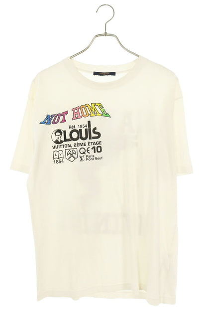 LOUISVUITTON 19SS Kansas Wind Print T-Shirt White Size M