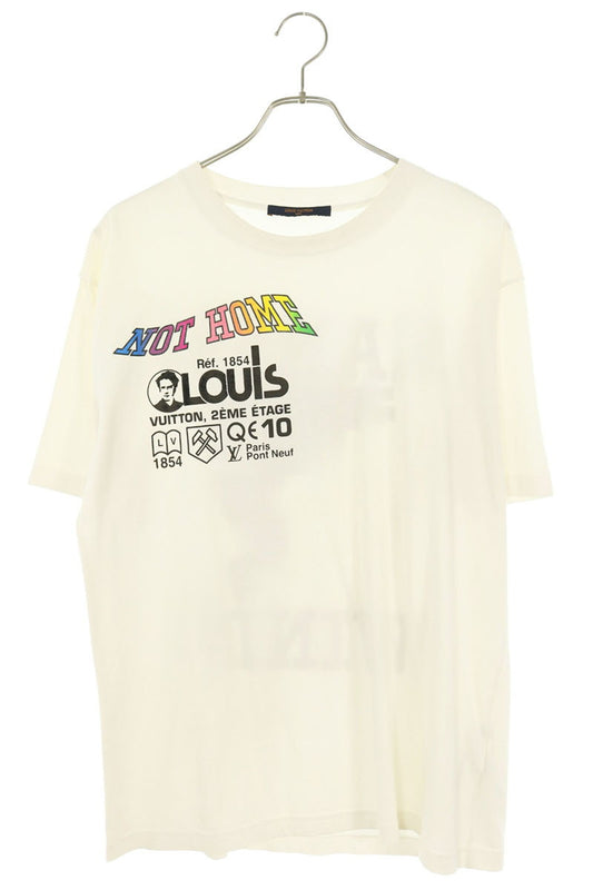 LOUISVUITTON 19SS Kansas Wind Print T-Shirt White Size M