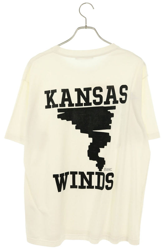 LOUISVUITTON 19SS Kansas Wind Print T-Shirt White Size M