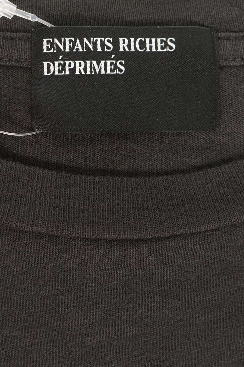 ENFANTS RICHES DEPRIMES Graphic Print T-Shirt Black Size L