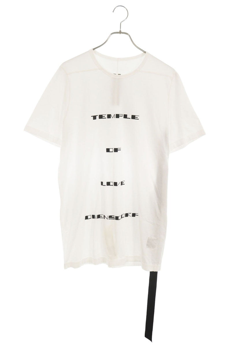 DRKSHDW Letter Print Level T-Shirt White Cotton Size S