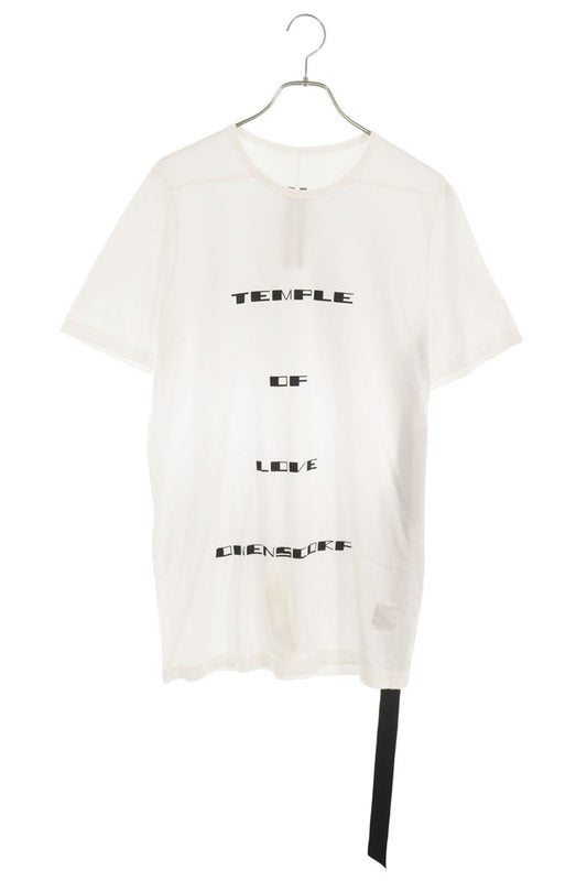 DRKSHDW Letter Print Level T-Shirt White Cotton Size S