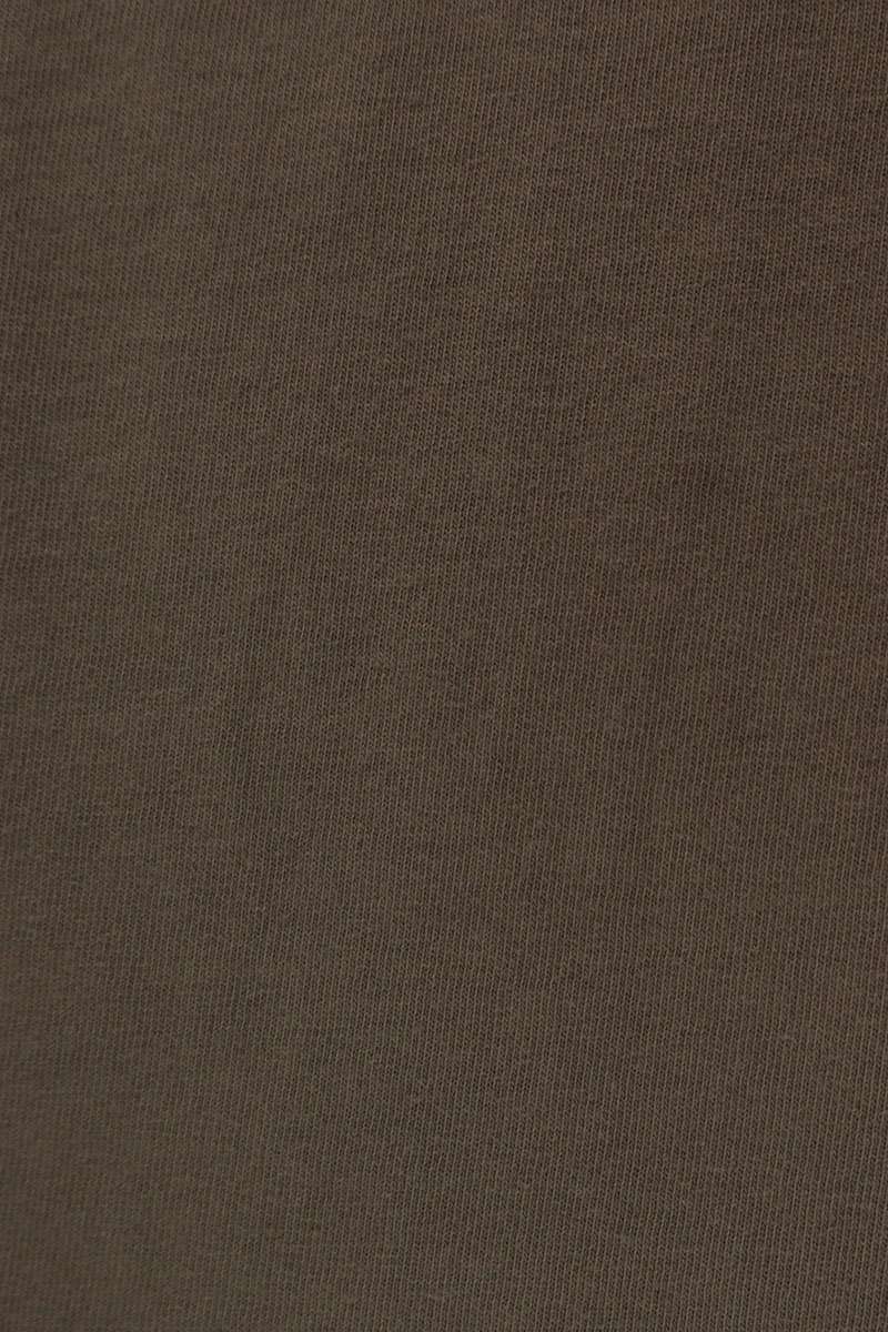 Rick Owens 24AW Jumbo T-Shirt Brown Cotton Size S
