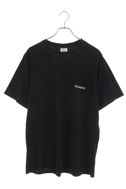 VETEMENTS Black Logo T-Shirt Size XL