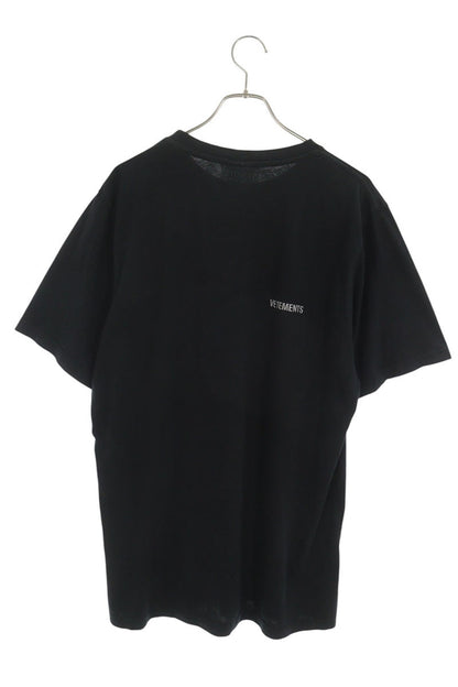 VETEMENTS Black Logo T-Shirt Size XL