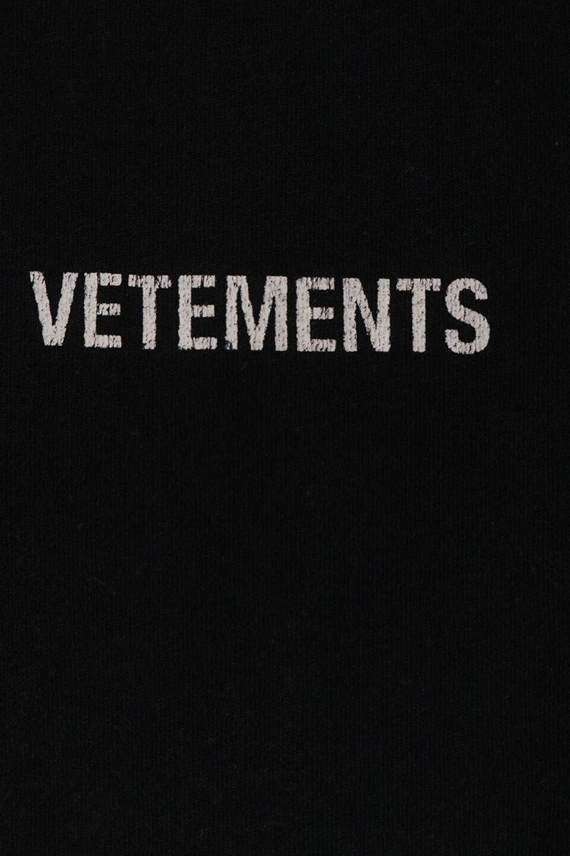 VETEMENTS Black Logo T-Shirt Size XL
