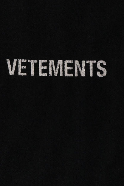 VETEMENTS Black Logo T-Shirt Size XL