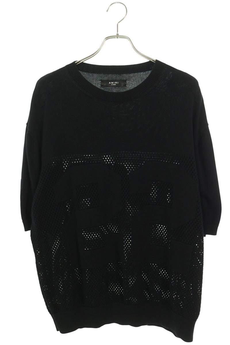 AMIRI Black Back Logo Knit T-Shirt Size XL