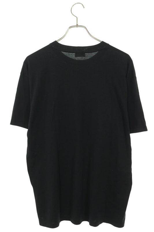 CELINE Black Logo Studs Print Cotton T-Shirt Size S