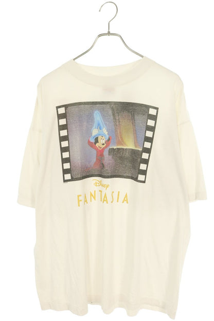SAINT MICHAEL White Character Print Cotton T-Shirt Size XL