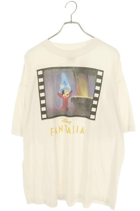 SAINT MICHAEL White Character Print Cotton T-Shirt Size XL
