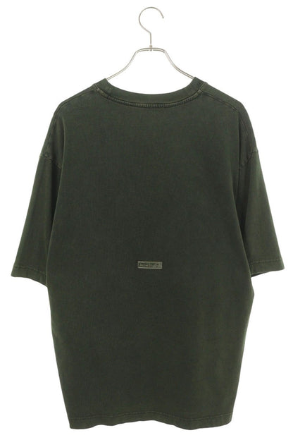 ACNE STUDIOS Green Washed Back Rubber Print T-Shirt Size S