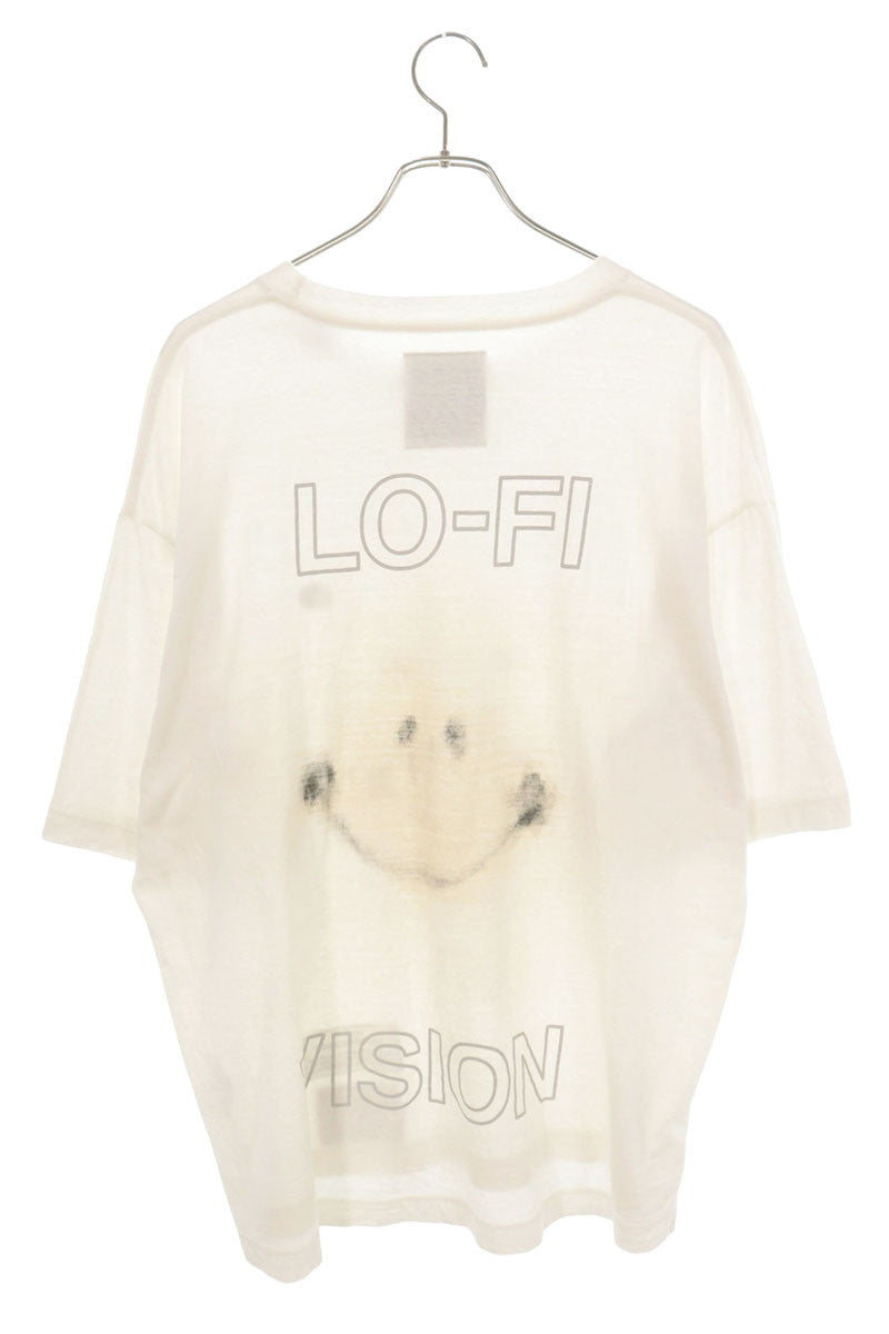 MIHARAYASUHIRO Smily Face Print T-Shirt White Size 44