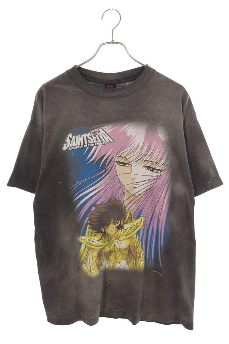 SAINT MICHAEL Black Character Collab Print T-Shirt Size L