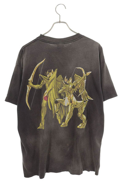 SAINT MICHAEL Black Character Collab Print T-Shirt Size L