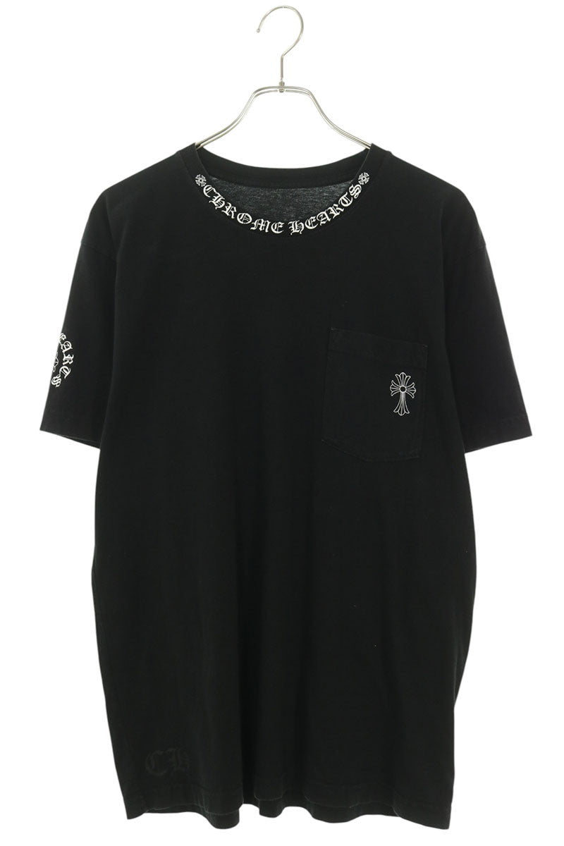 Chrome Hearts Multi Neck Logo Back Pocket T-Shirt Size L