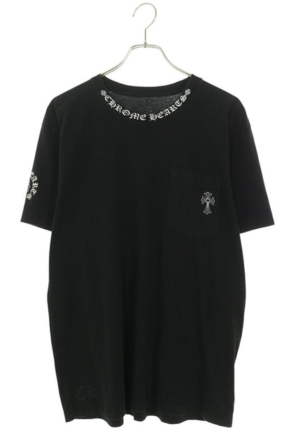 Chrome Hearts Multi Neck Logo Back Pocket T-Shirt Size L