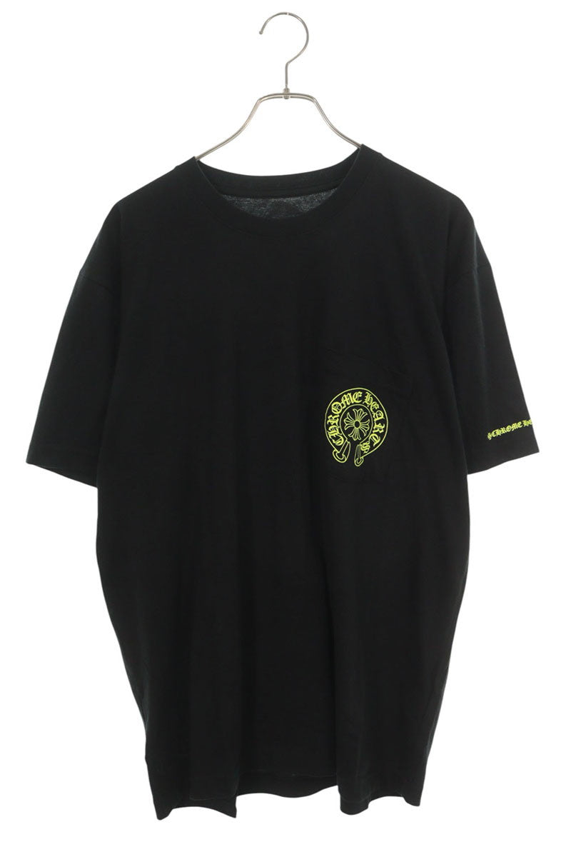 Chrome Hearts Black Yellow Horseshoe Cotton Tee Size XL