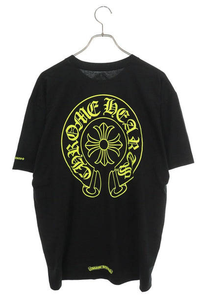Chrome Hearts Black Yellow Horseshoe Cotton Tee Size XL