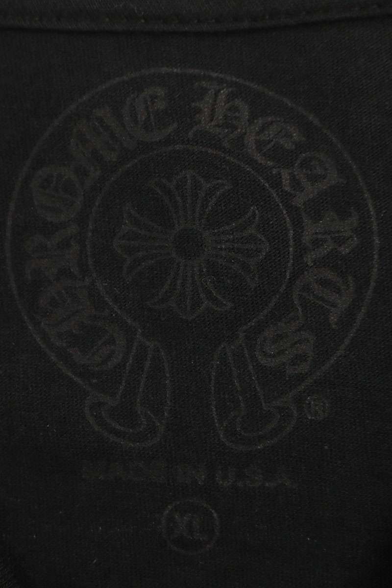 Chrome Hearts Black Yellow Horseshoe Cotton Tee Size XL
