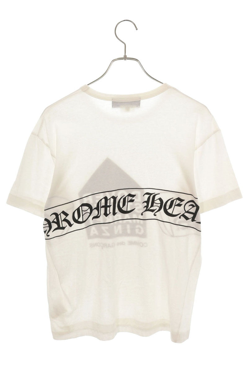 COMME des GARCONS x Chrome Hearts White Logo T-Shirt Size L