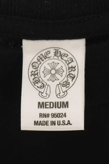 Chrome Hearts Black Cotton Back CH Plus T-Shirt Size M