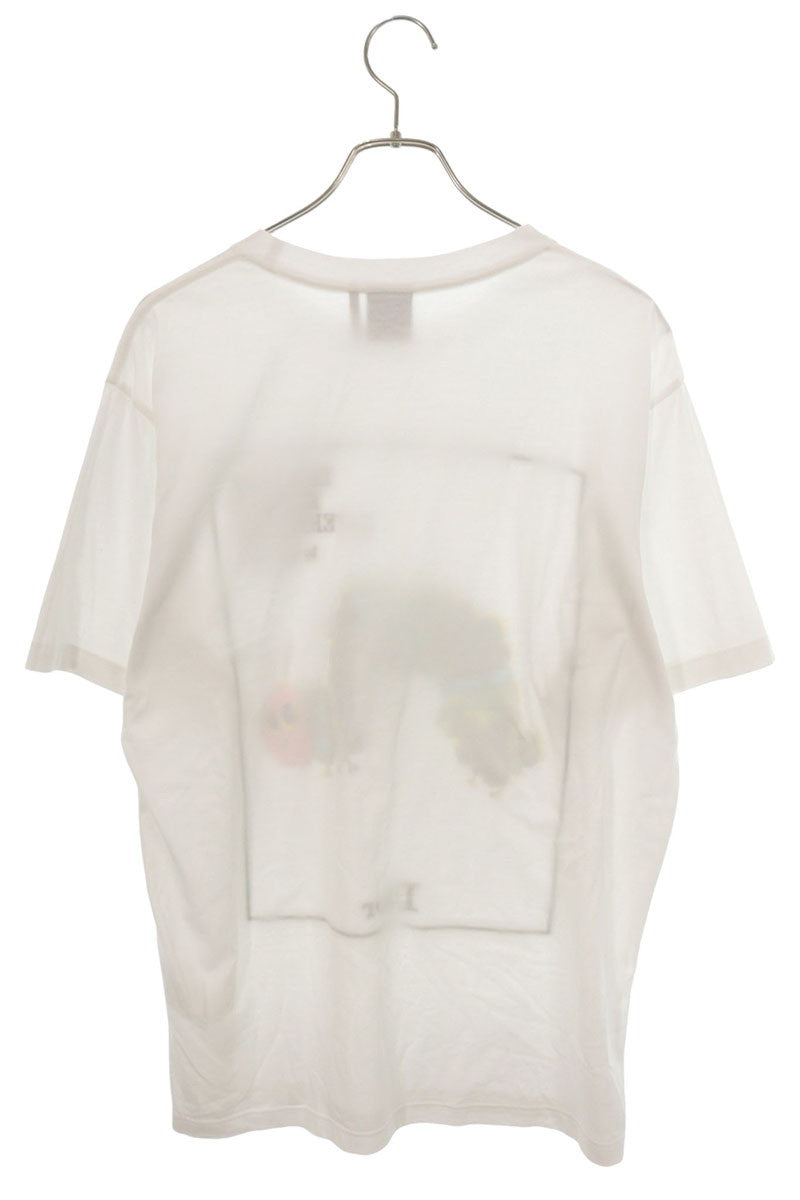 DIOR 26SS White Character Embroidery T-Shirt Size M