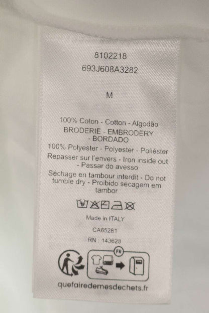 DIOR 26SS White Character Embroidery T-Shirt Size M