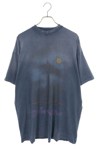 BALENCIAGA Blue Pali Moon Oversized T-Shirt Size 2