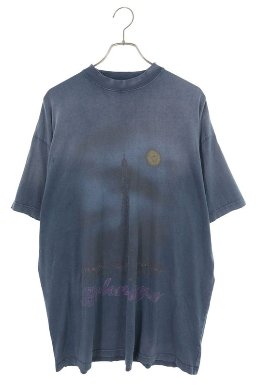 BALENCIAGA Blue Pali Moon Oversized T-Shirt Size 2
