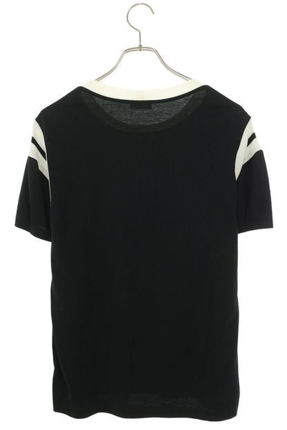 CELINE 38AW Black Triomphe Embroidery T-Shirt Size XS