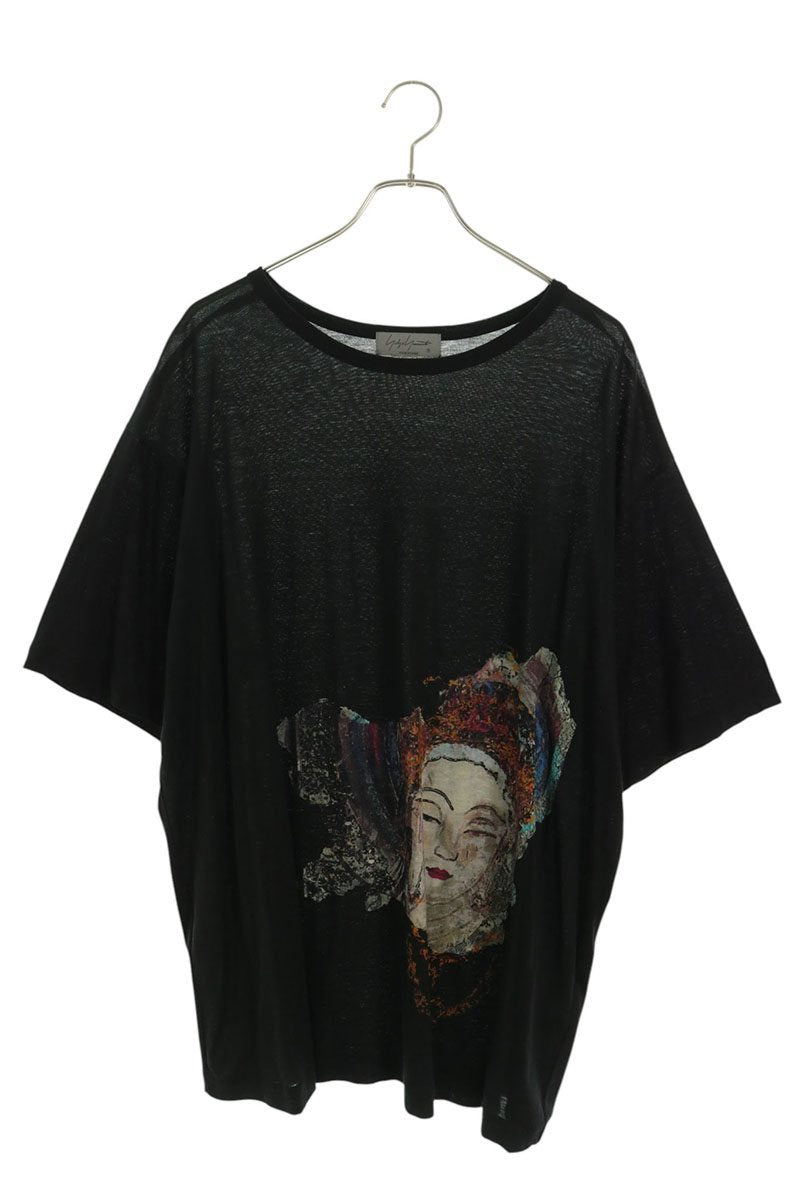 YOHJI YAMAMOTO POUR HOMME 23SS Front T-Shirt Black Size 3