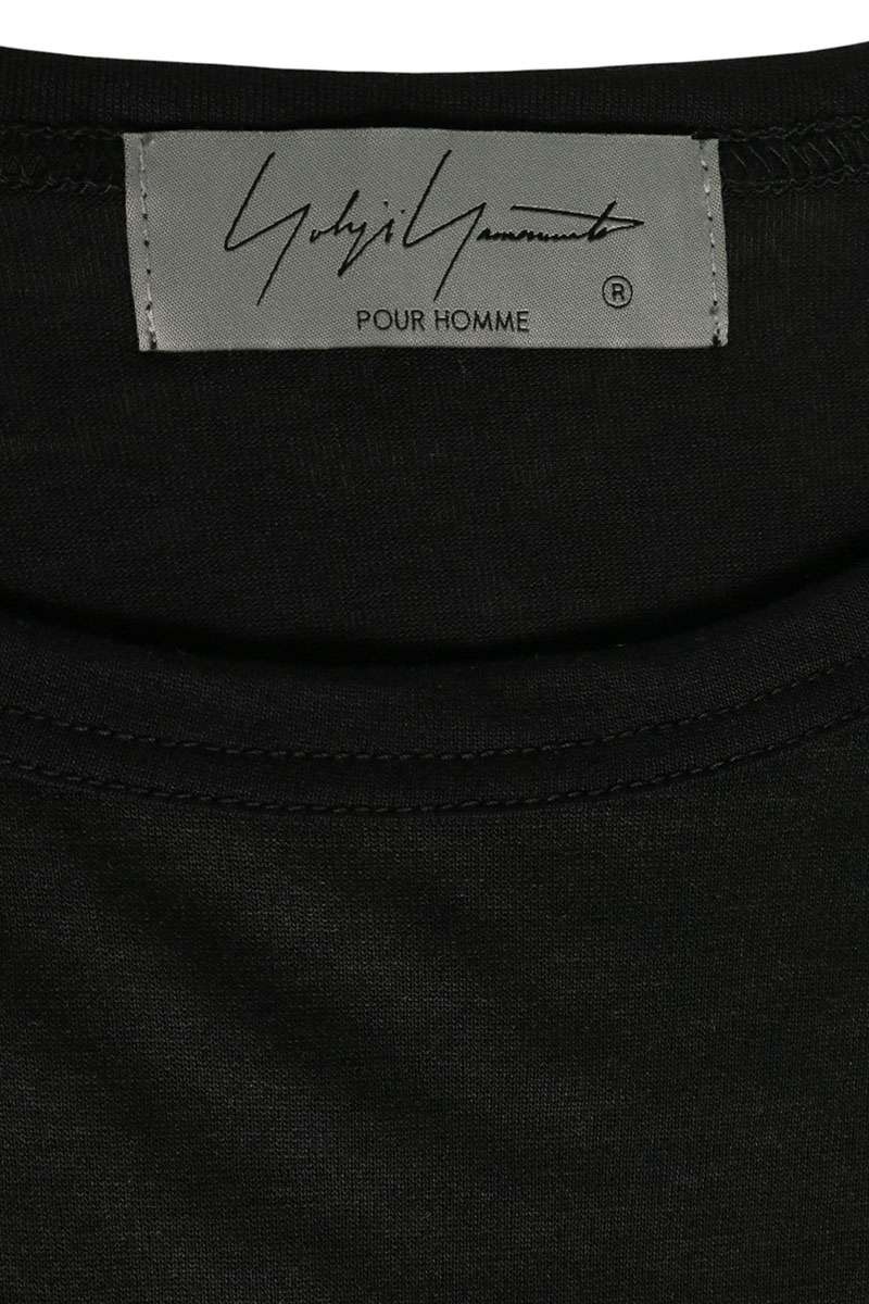 YOHJI YAMAMOTO POUR HOMME 23SS Front T-Shirt Black Size 3