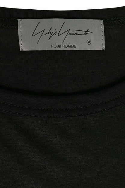 YOHJI YAMAMOTO POUR HOMME 23SS Front T-Shirt Black Size 3