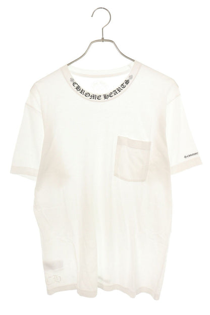Chrome Hearts Neck Logo Print T-Shirt White Size L