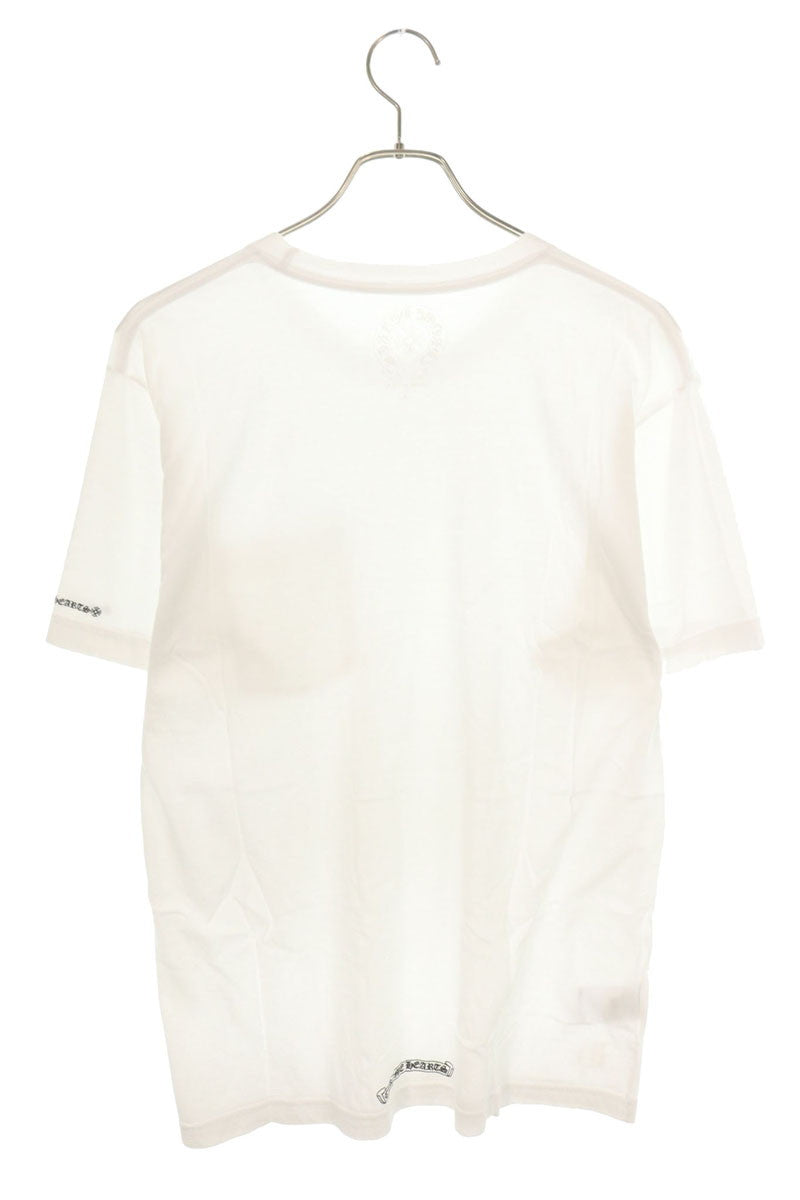 Chrome Hearts Neck Logo Print T-Shirt White Size L