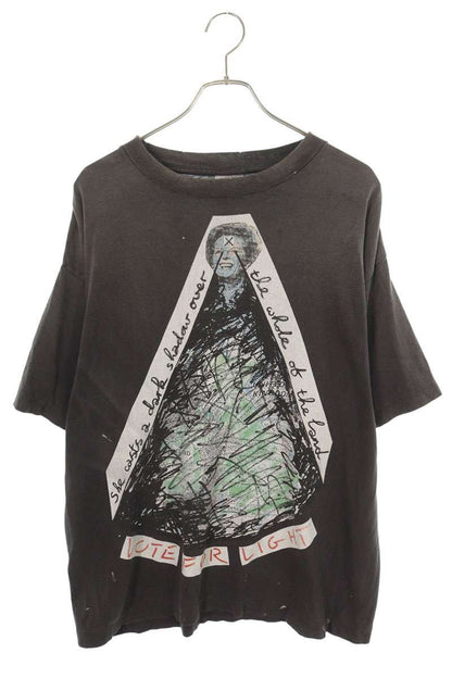 SAINT MICHAEL VOTE F LIGHT Vintage T-Shirt Black Size L