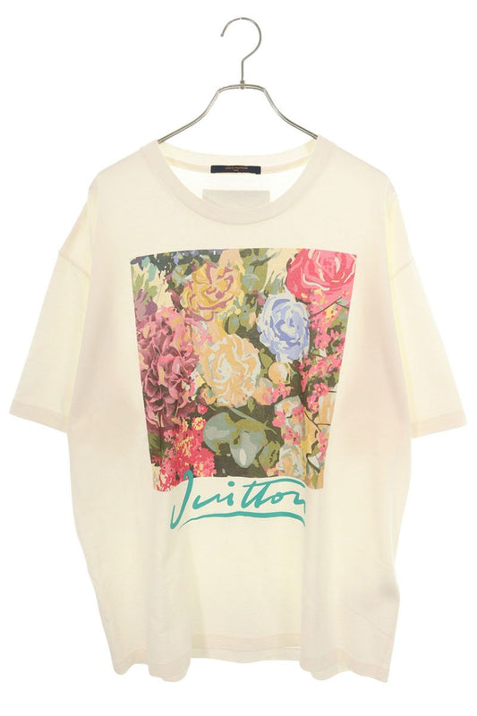 LOUISVUITTON 22AW LV Flower Tapestry T-Shirt White Size XXL