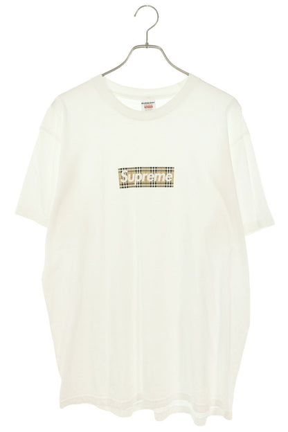 SUPREME 22SS Burberry Box Logo T-Shirt White Size L