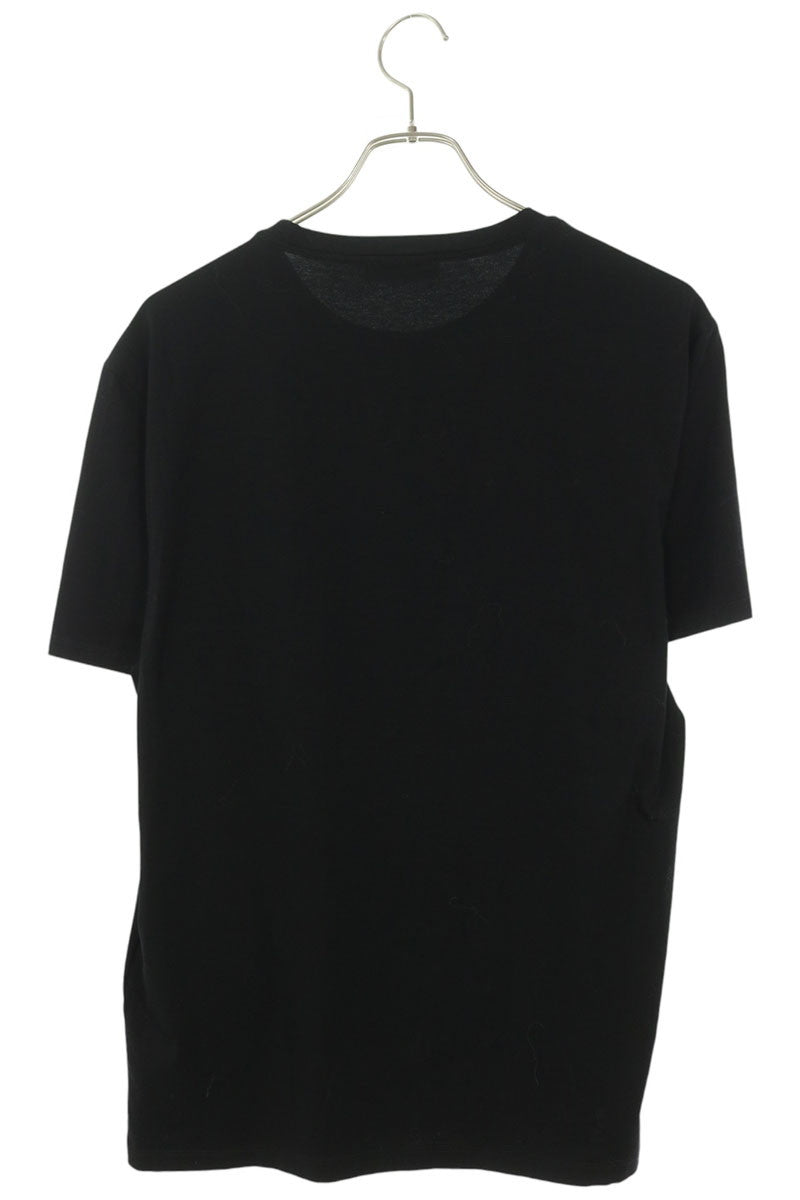 PRADA Triangle Logo Embroidered T-Shirt Black Size XL
