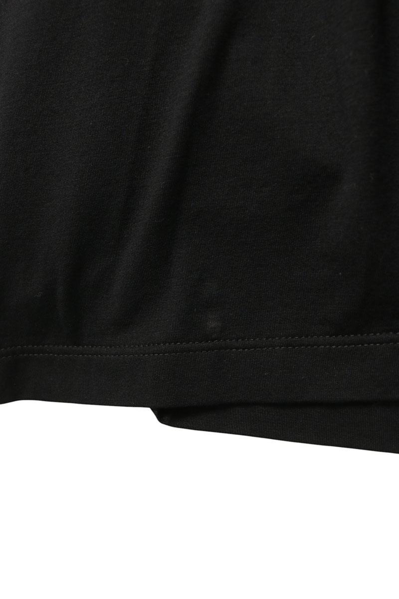 PRADA Triangle Logo Embroidered T-Shirt Black Size XL