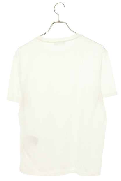 PRADA Triangle Logo Embroidered T-Shirt White Size L