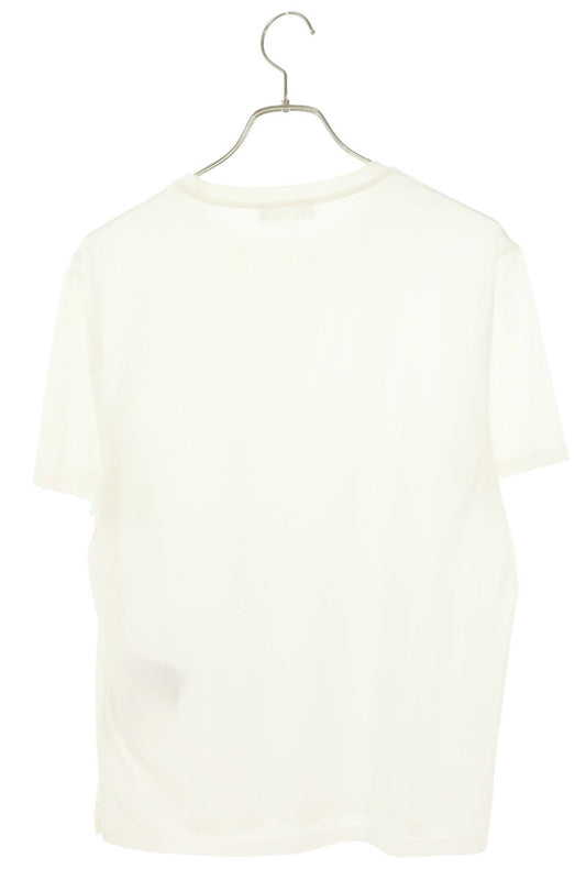 PRADA Triangle Logo Embroidered T-Shirt White Size L