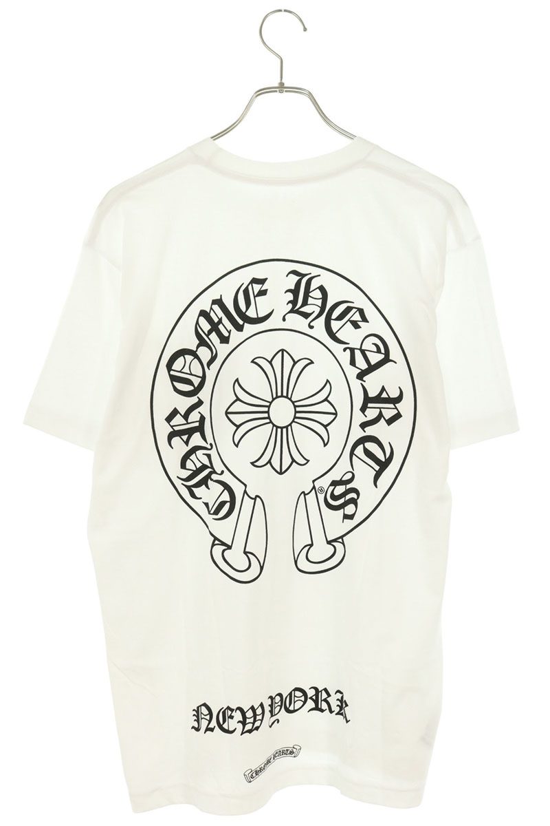 Chrome Hearts NY Limited Back Horseshoe T-Shirt White Size L