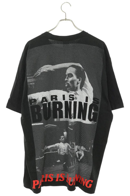 SUPREME 26SS Paris Is Burning Print T-Shirt Black Size XL