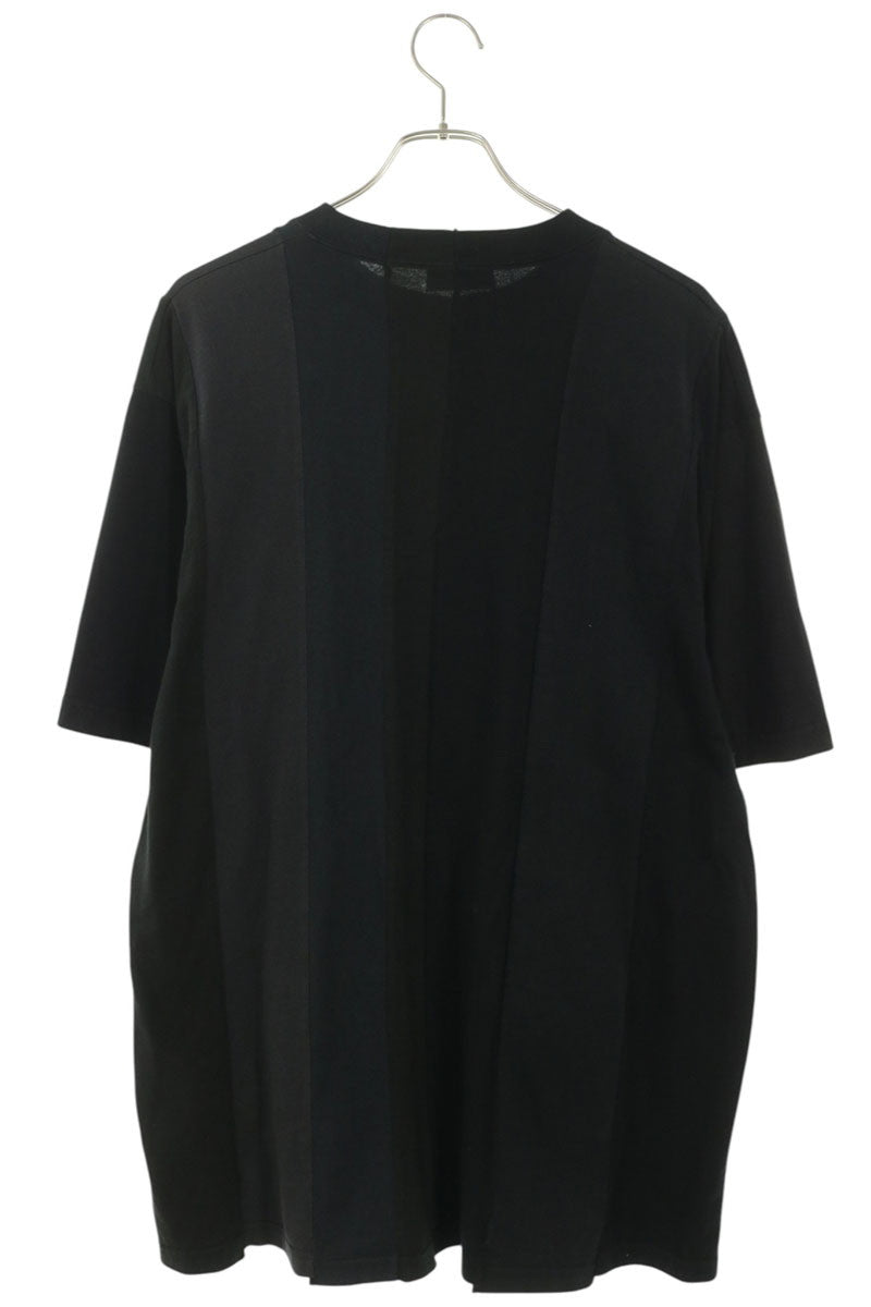BALENCIAGA 21SS Reconstructed Logo T-Shirt Black Size XXS