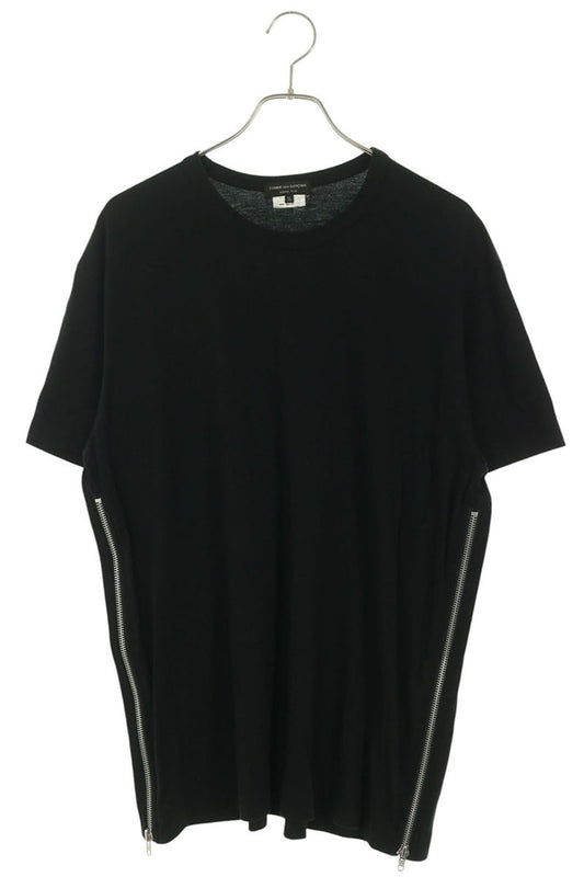 COMME des GARCONS HOMME PLUS Side Zip T-Shirt Black Size XL